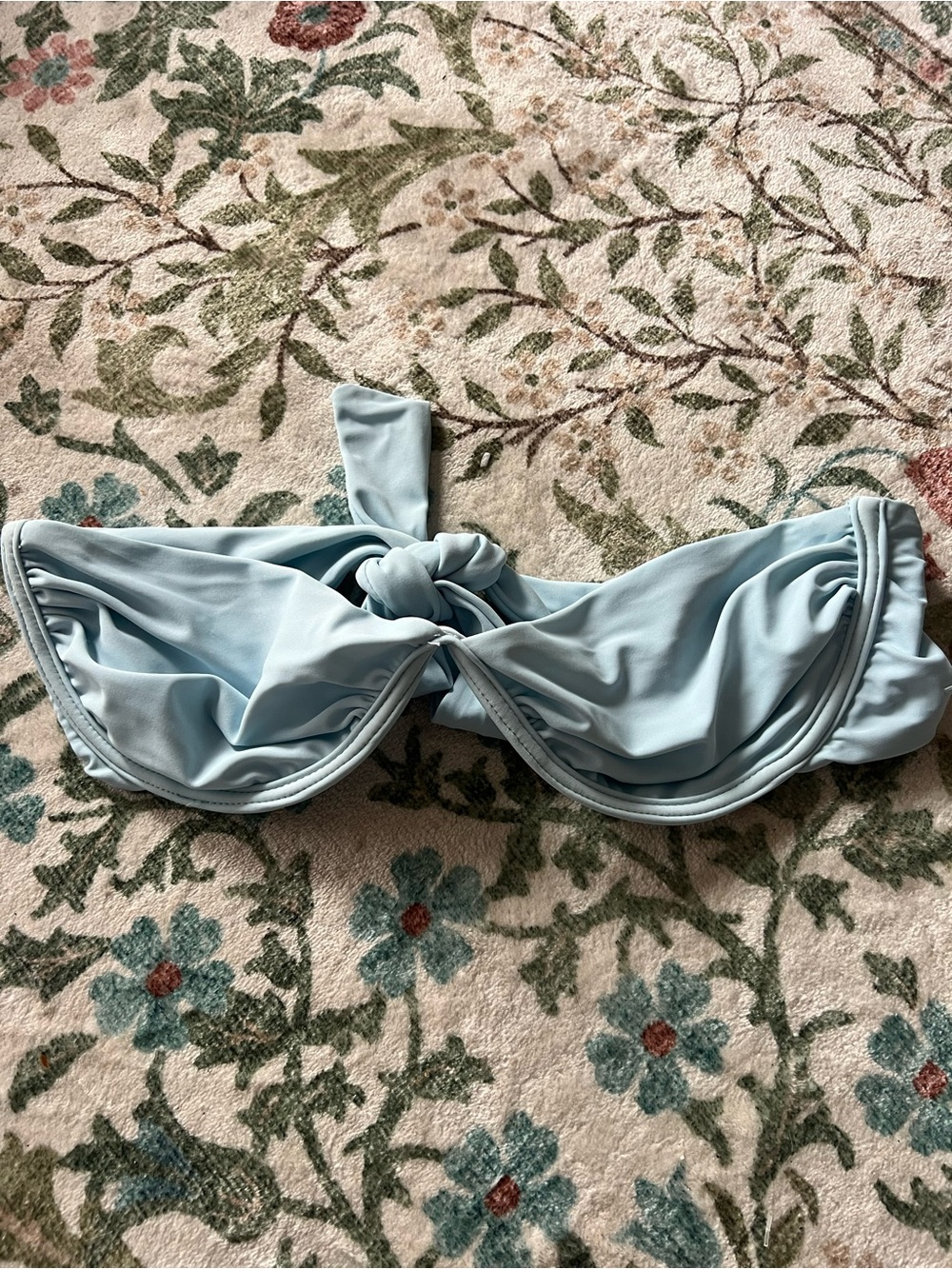 Caroline Constas Strapless Bikini Top Medium Blue